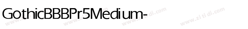 GothicBBBPr5 Medium字体转换